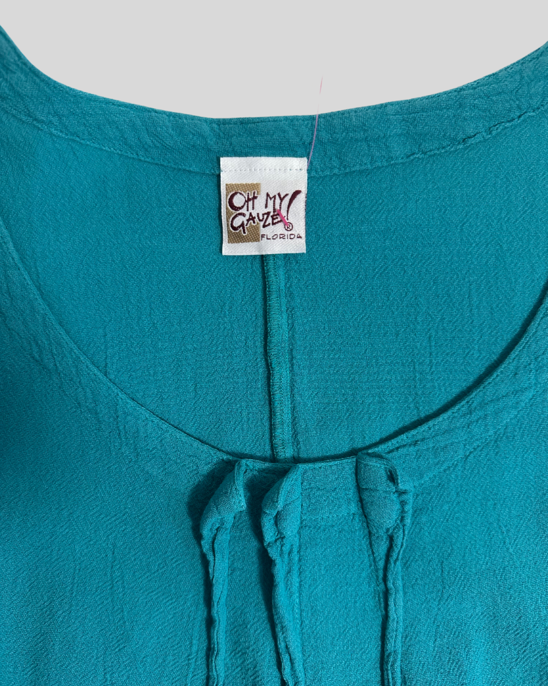 Oh My Gauze Turquoise Top (3X)