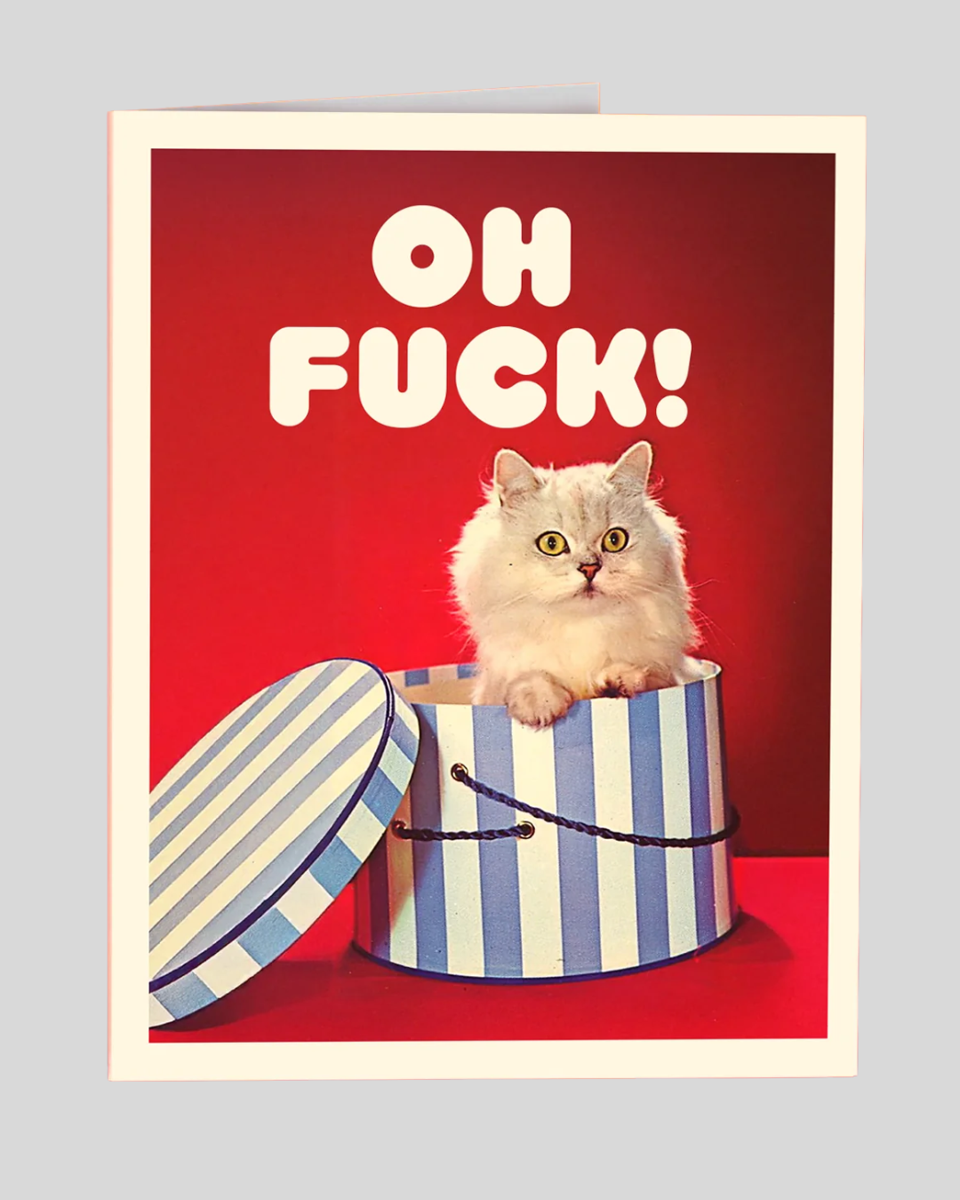 Oh Fuck! Cat Greeting Card