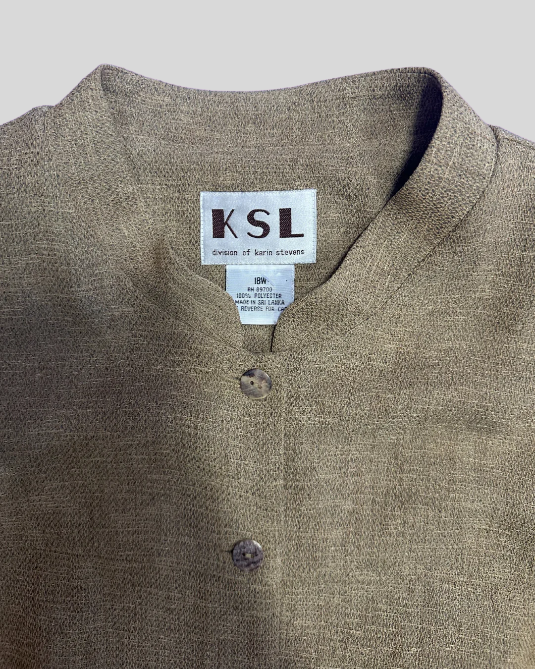 Vintage KSL Stevens Shirt Dress (18)