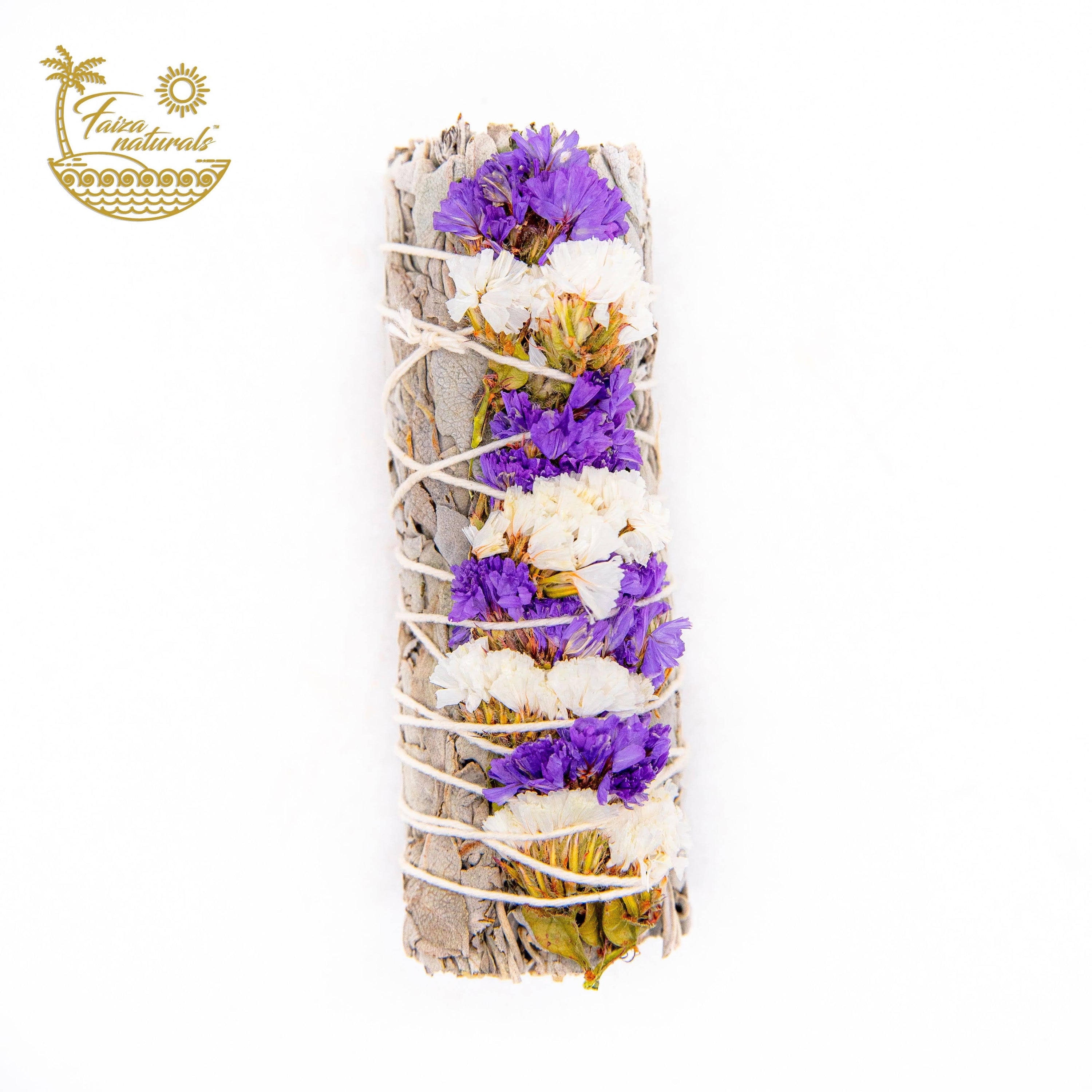 Purple Sinuata Flower with White Sage Bundles