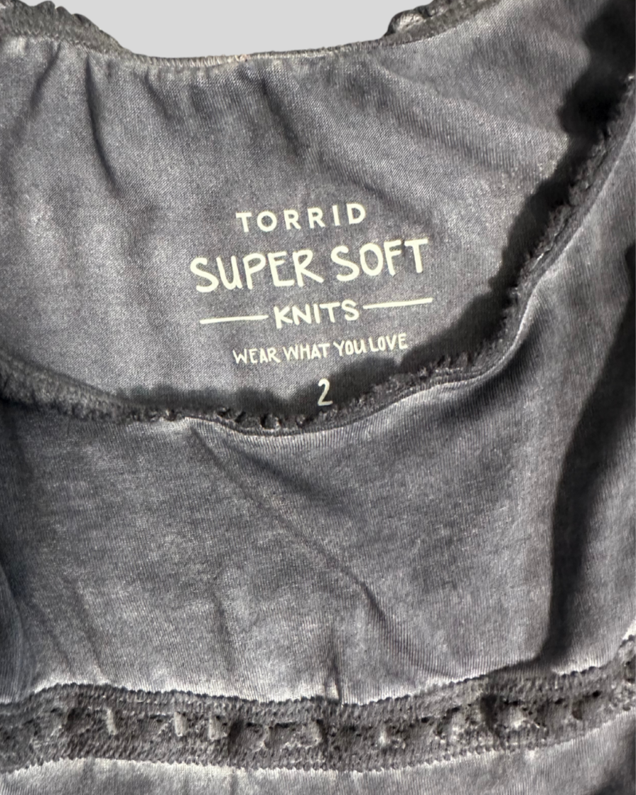 Torrid Grey Super Soft Knit Tank (2X)