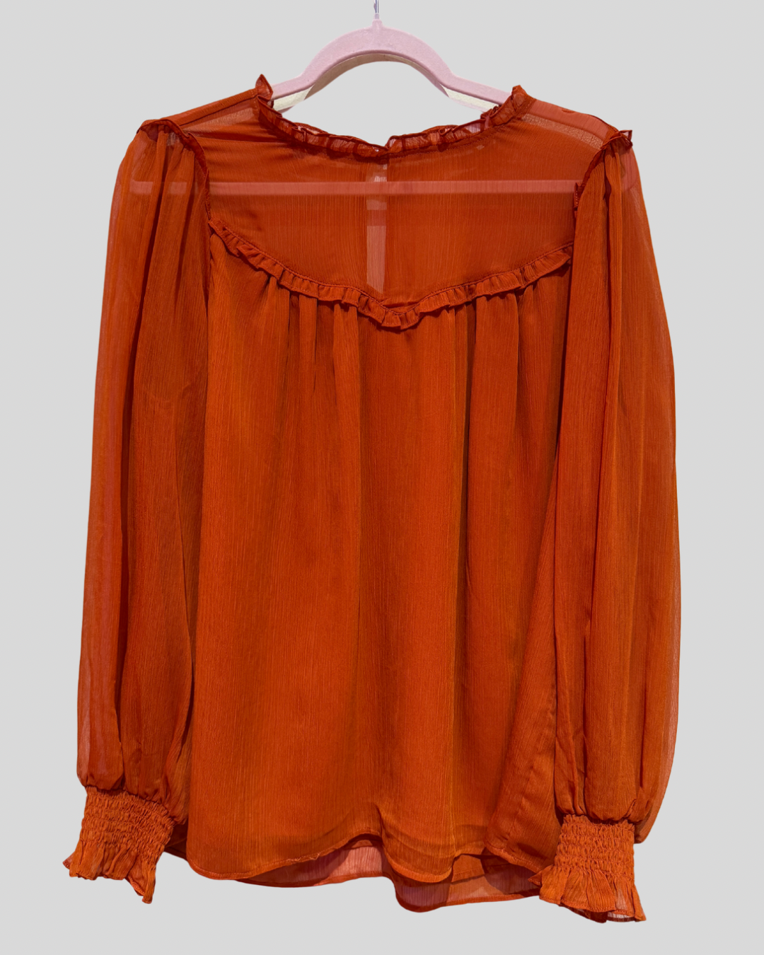 Torrid NWT Romantic Orange Boho Blouse (0)
