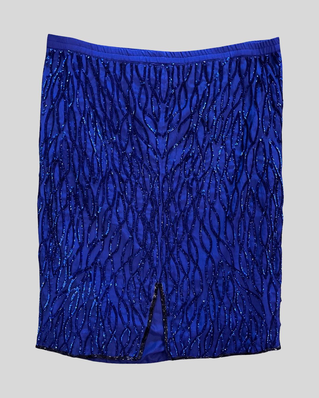 Cobalt Blue Silk & Sequin Set