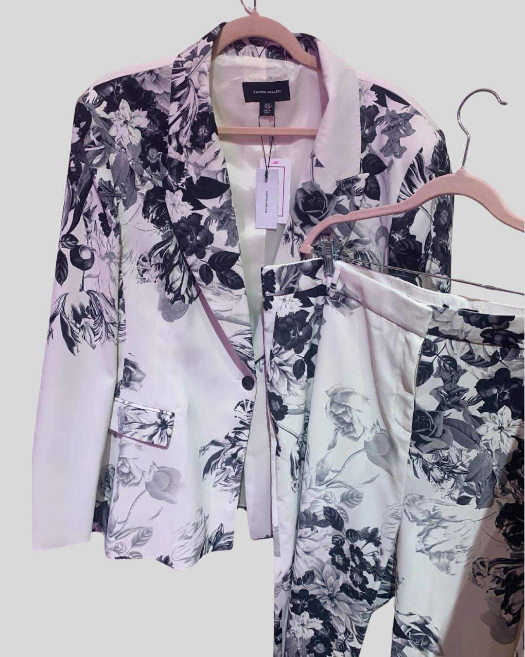 Karen Millen NWT White Floral Pants (20)