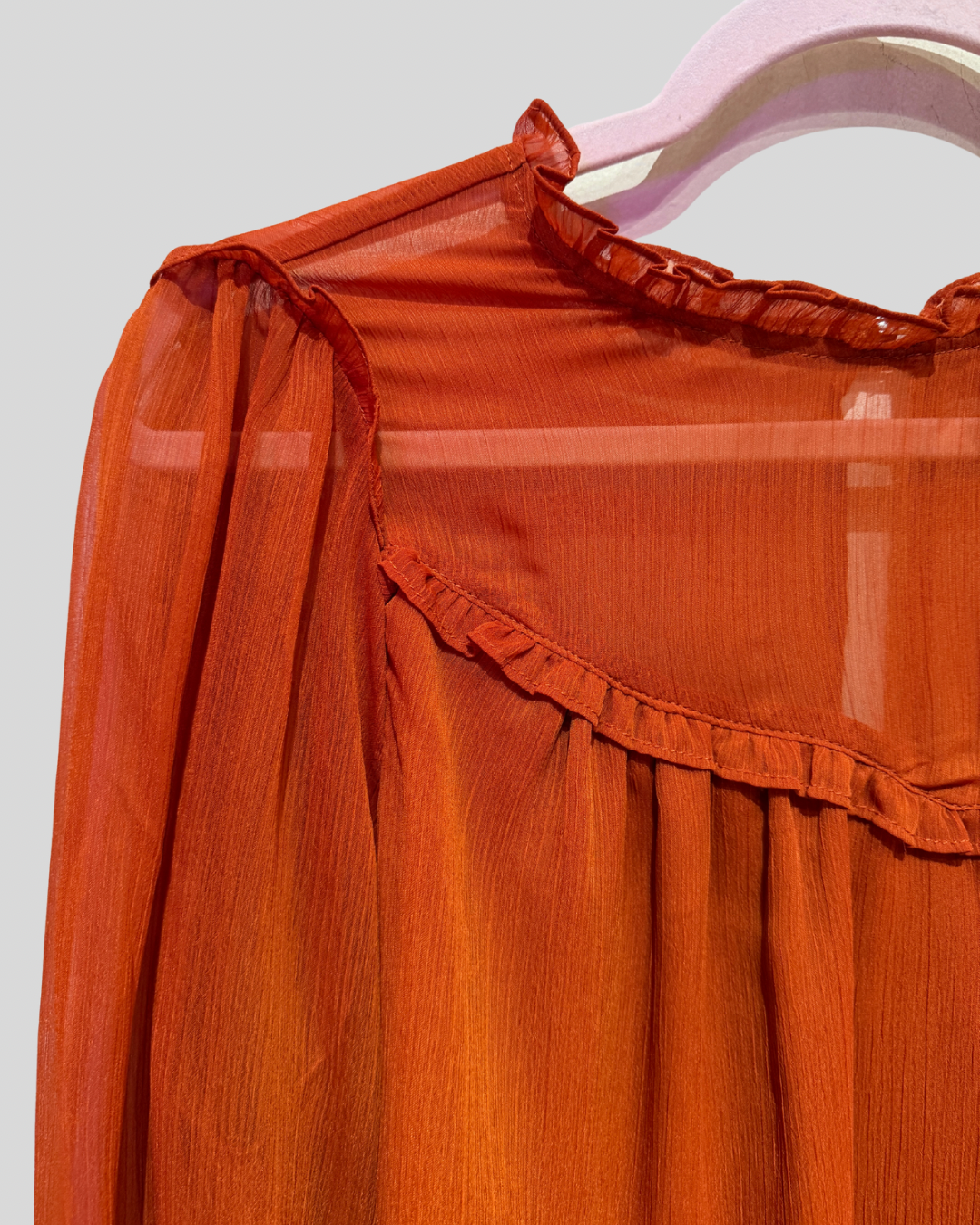 Torrid NWT Romantic Orange Boho Blouse (0)