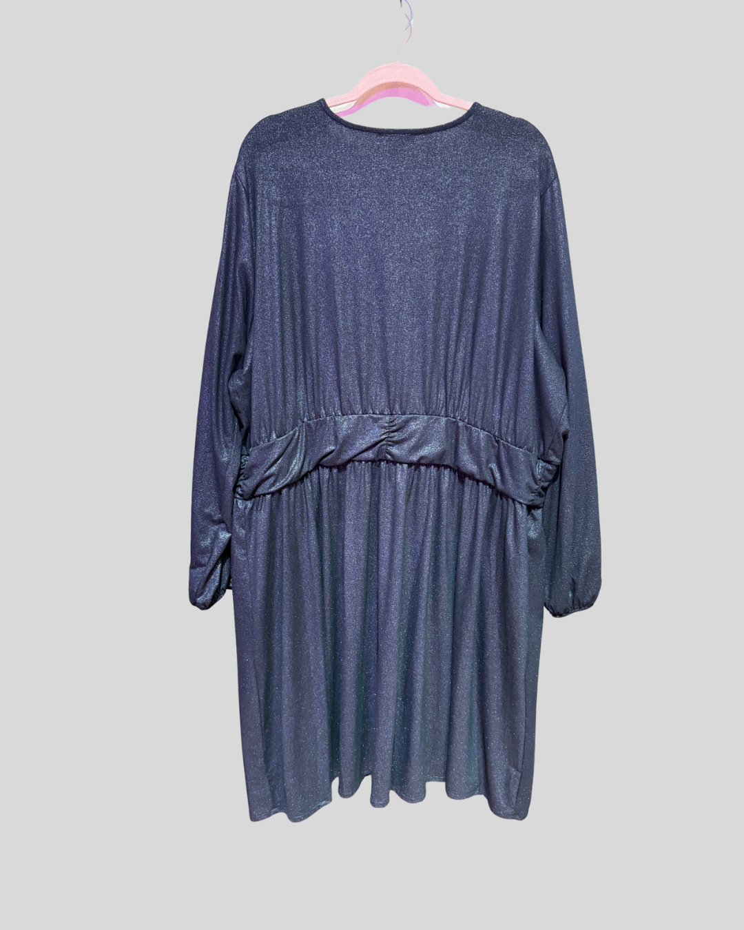 Lane Bryant Black Shimmer Long Sleeve Dress (26/28)
