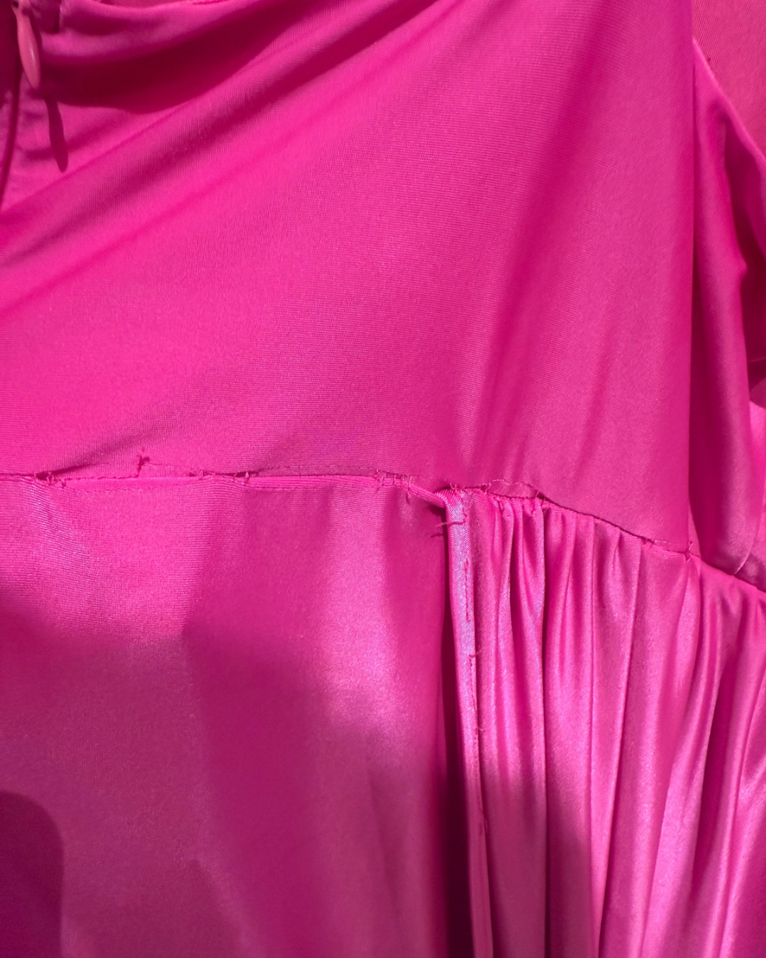 Faeriesty Hot Pink Dramatic High Slit Dress (5X fits 26)