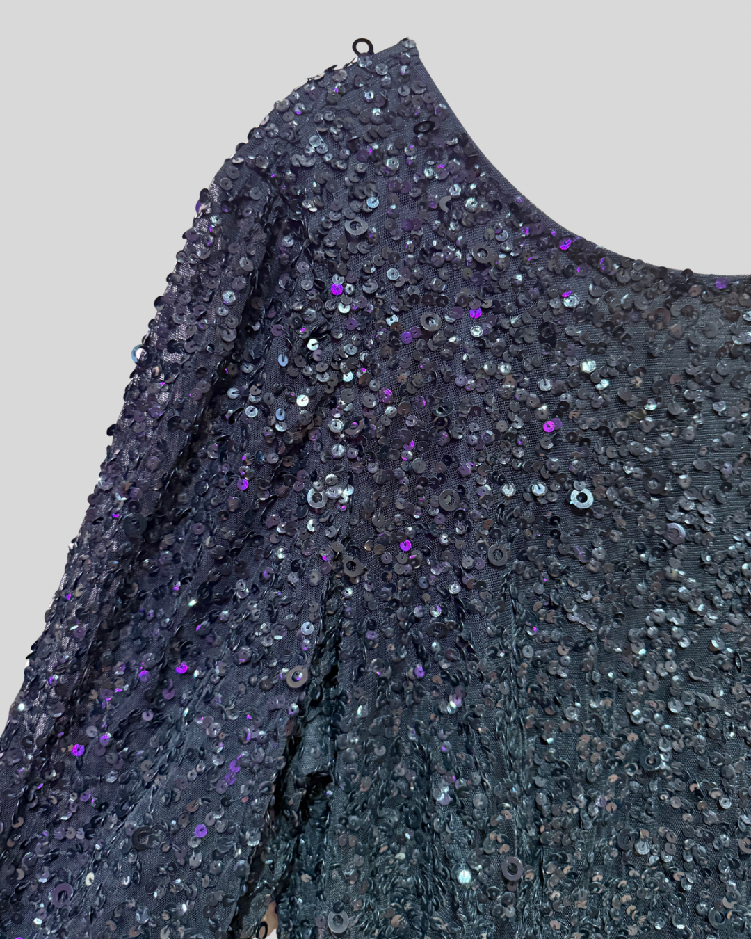 Adrianna Papell NWT Black Sequin Gown (22)