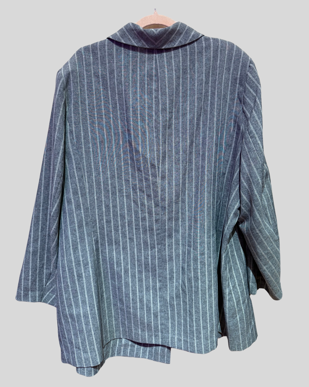 Vintage Allison Woods Grey Stripe Blazer (26)