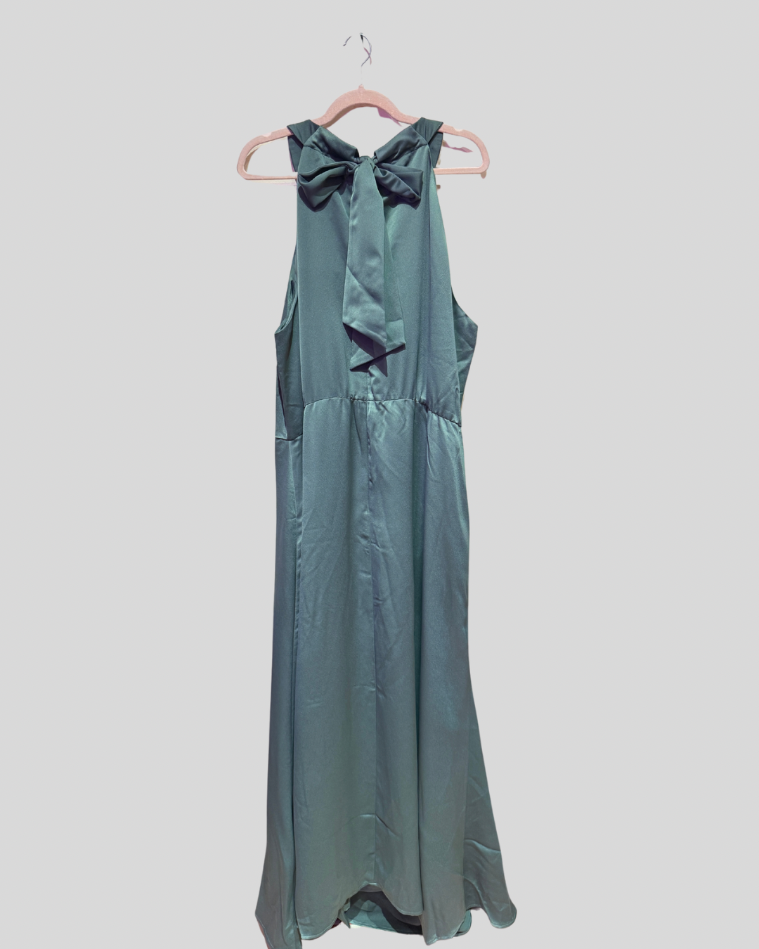 City Chic NWT Teal Satin Gown (22)