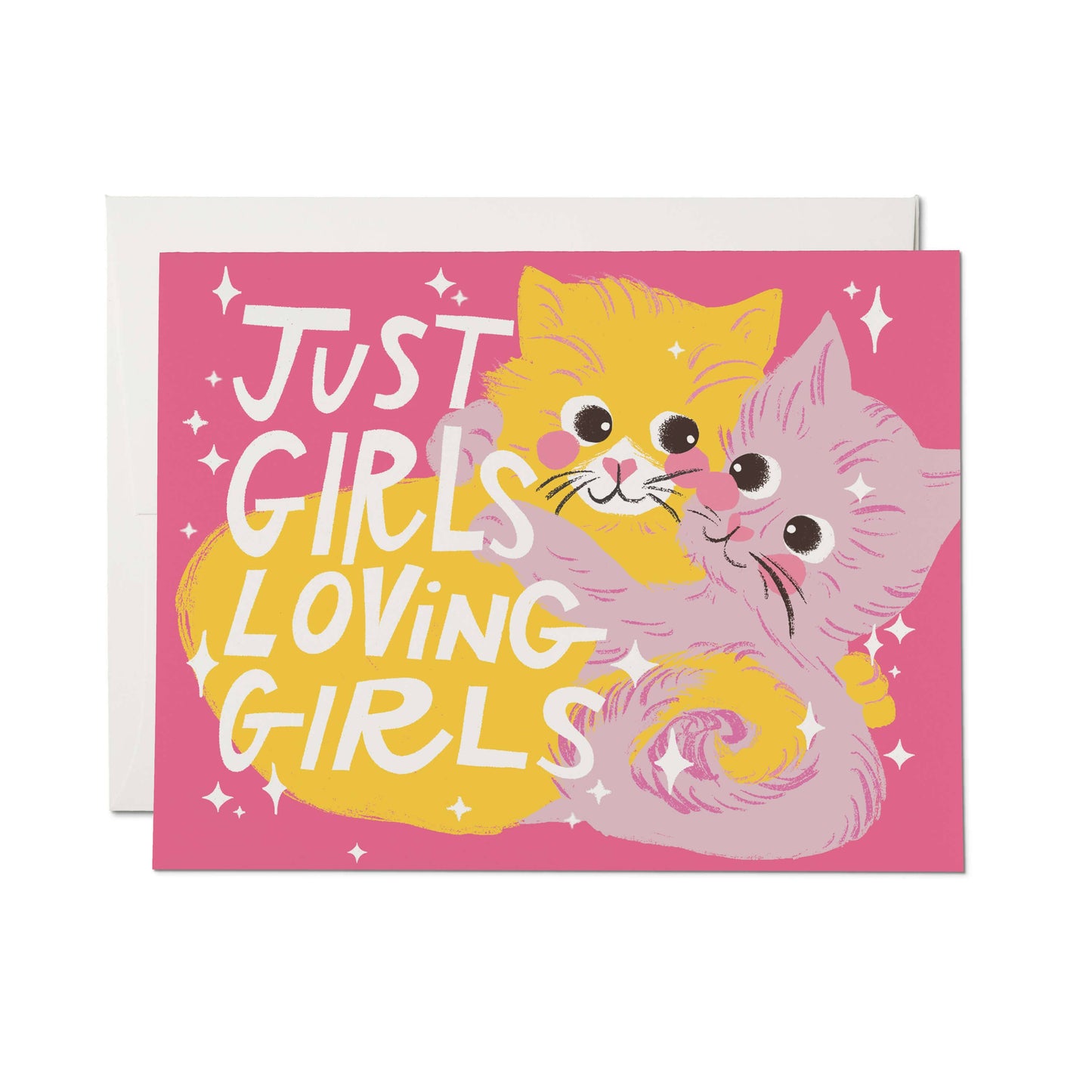 Just Girls Loving Girls Greeting Card