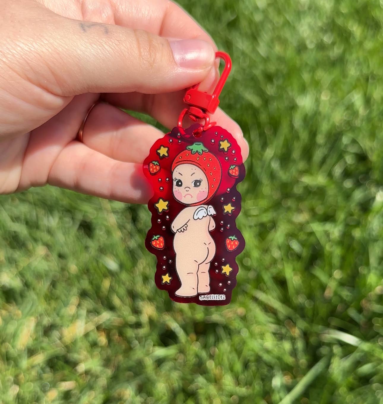 Straw-baby Acrylic Keychain | Sonny Angel