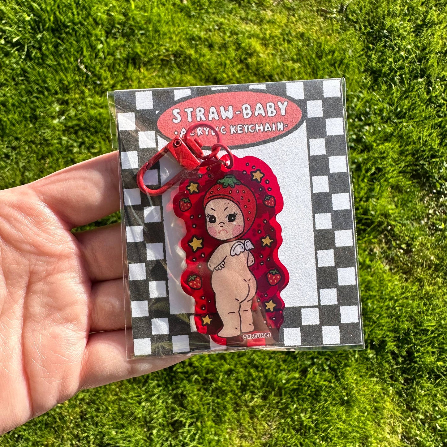 Straw-baby Acrylic Keychain | Sonny Angel