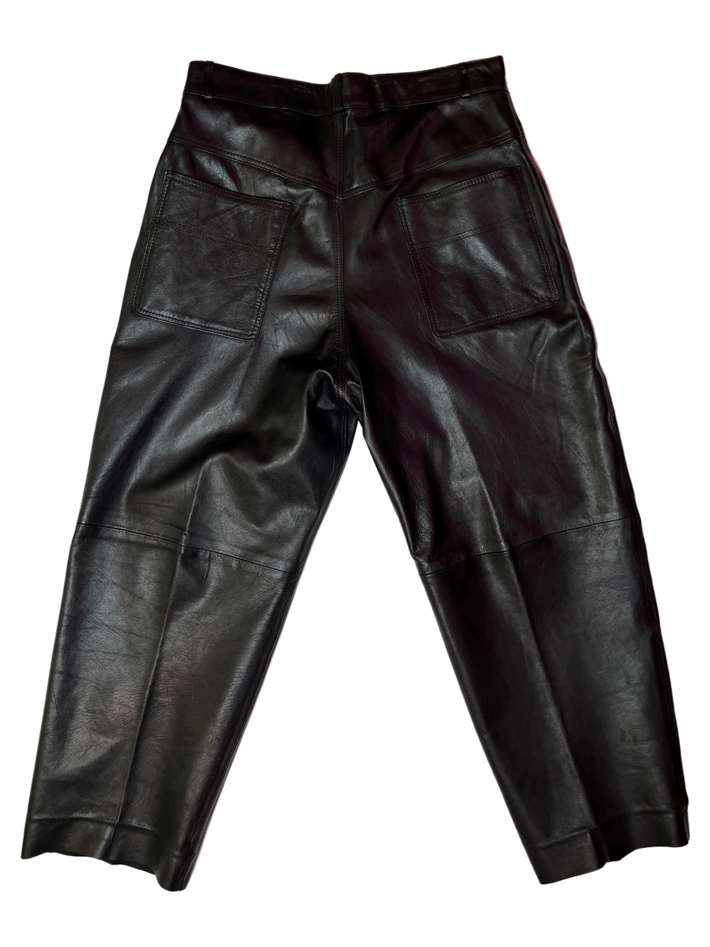 Sanzzini True Black Leather Trouser