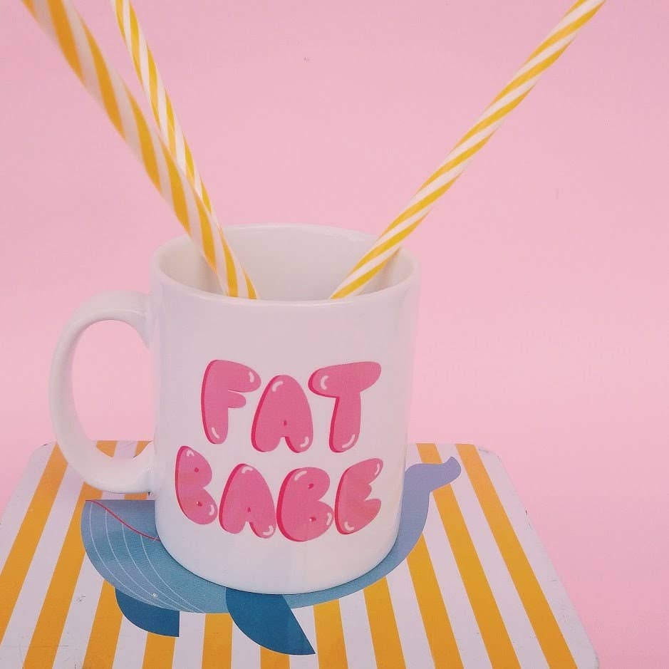 Chiaralascura - Body positive ceramic mug - Fat babe