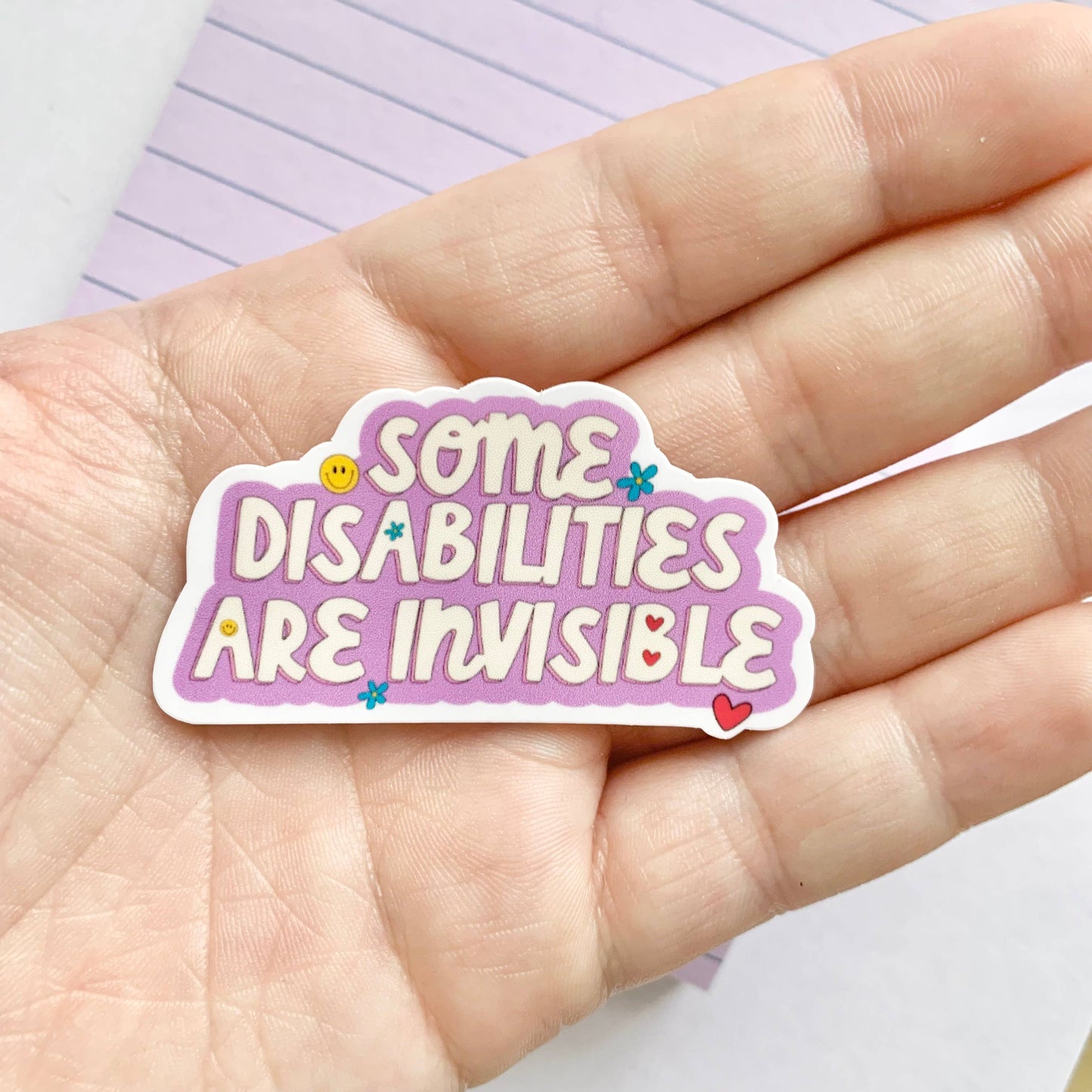 Happyish Brand - Invisible Disabilities Awareness Sticker - Chronic Illness