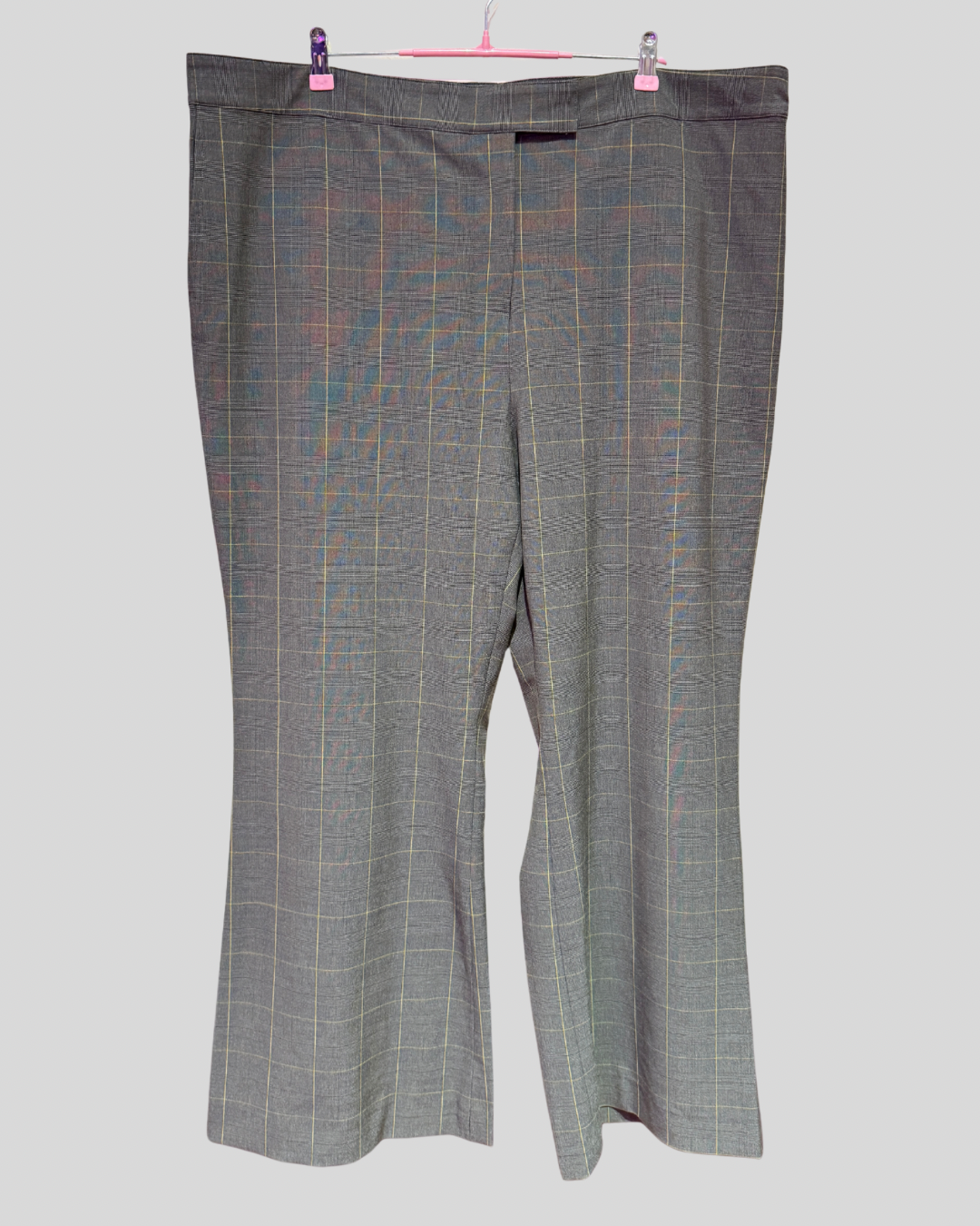 Pari Passu Grey Plaid Pants (46W)