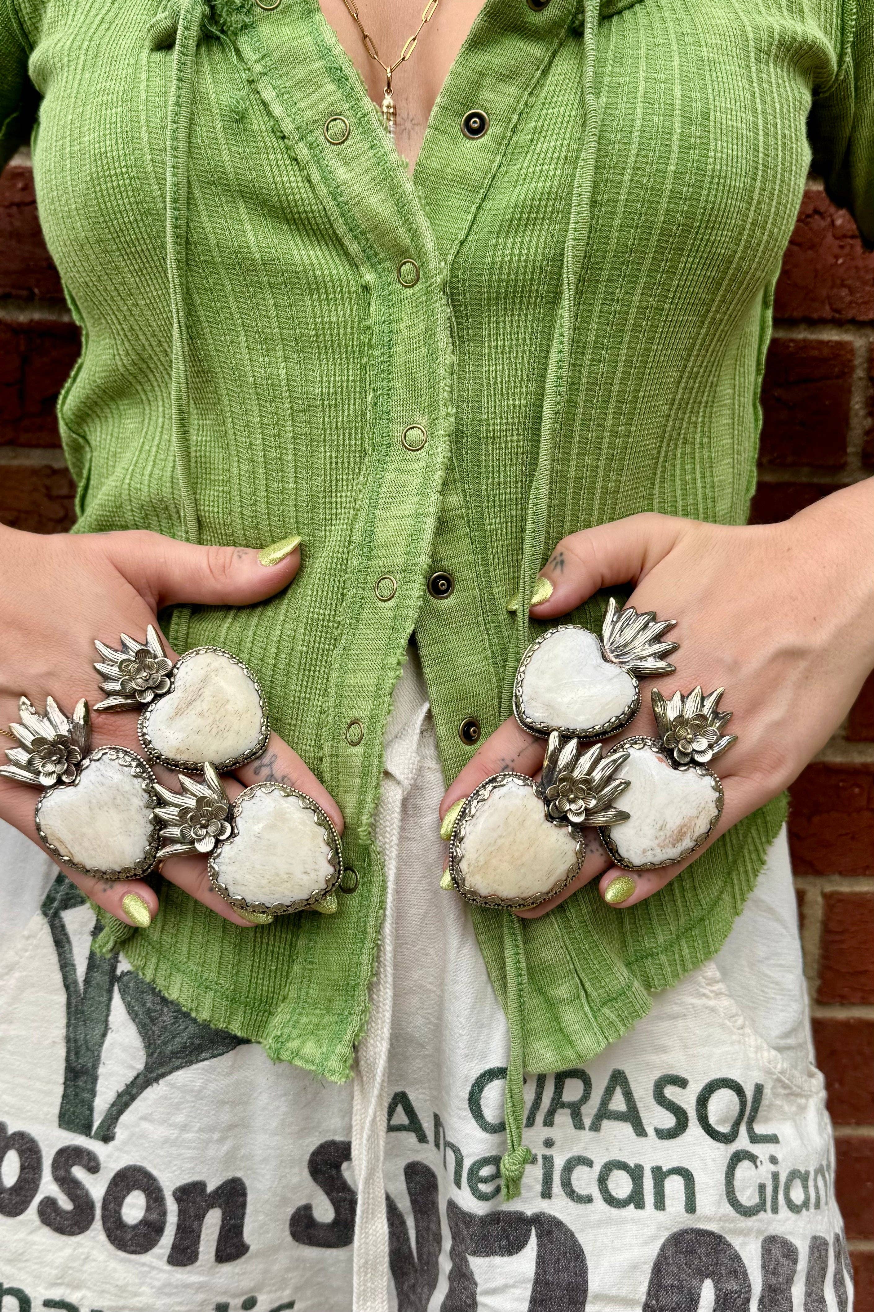 Big Heart Statement Rings: Heart