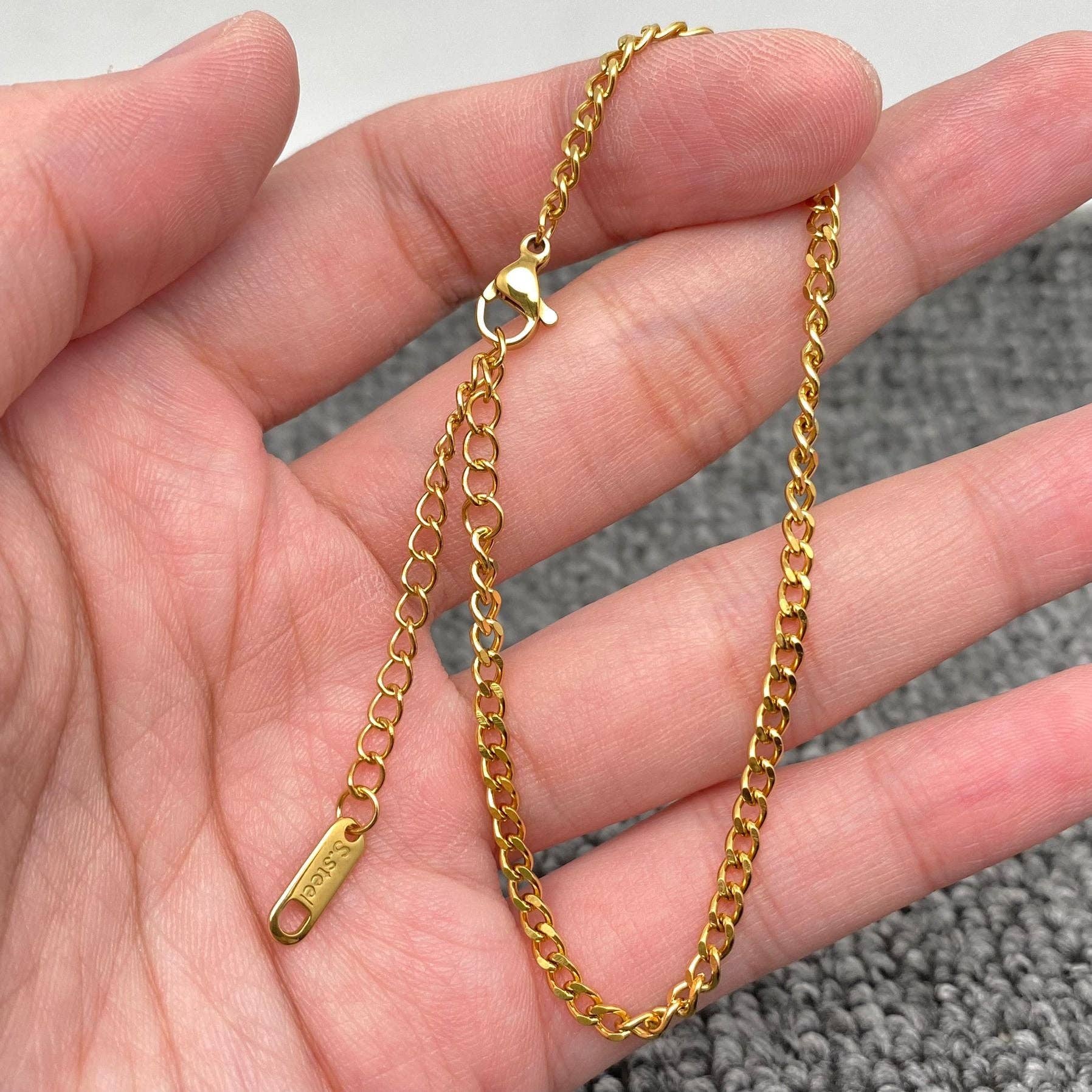 Multi Style 18K Golden SS bracelet Chain DIY Accessories-FGS: C