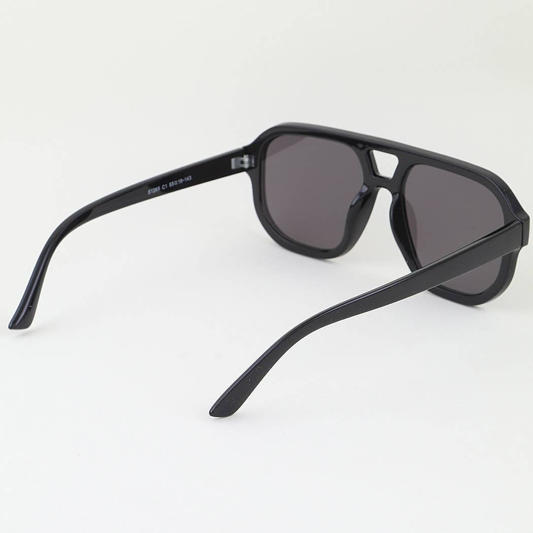 Minimal Straight Aviator Tinted Sunglasses: MIX