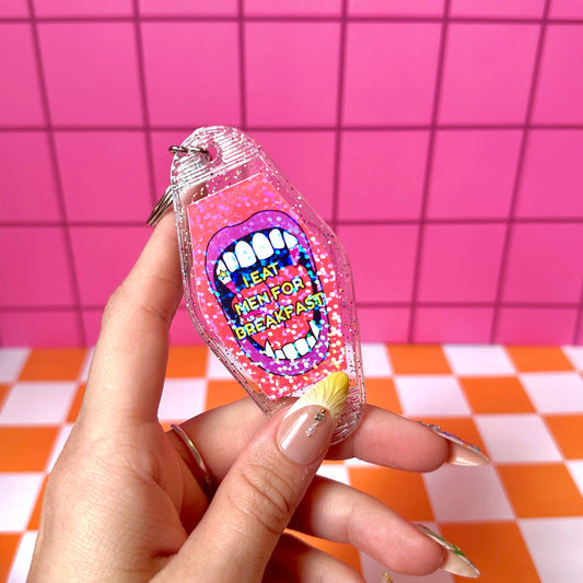 Eat Men for Breakfasf Keychain