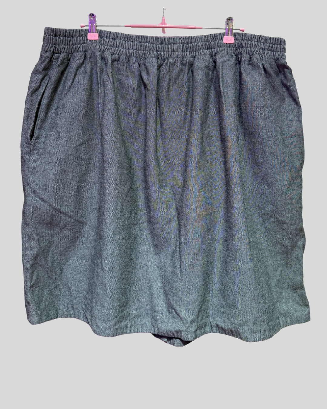 Connally McDougal Heather Grey Button Front Skirt (3X)
