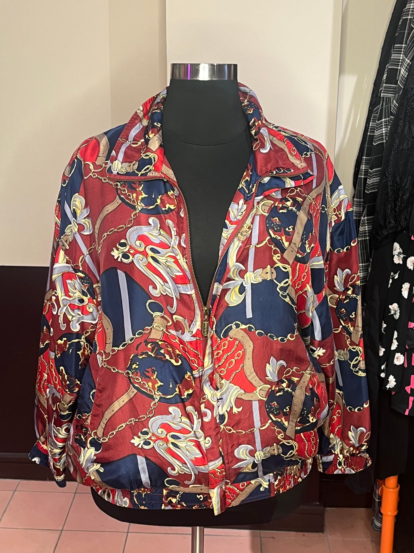 80s Silk Bomber Jacket (2X)