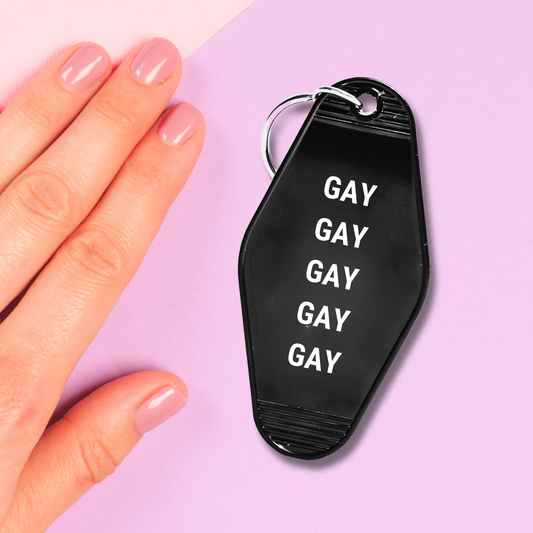 GetBullish - GAY GAY GAY GAY GAY Motel Keychain