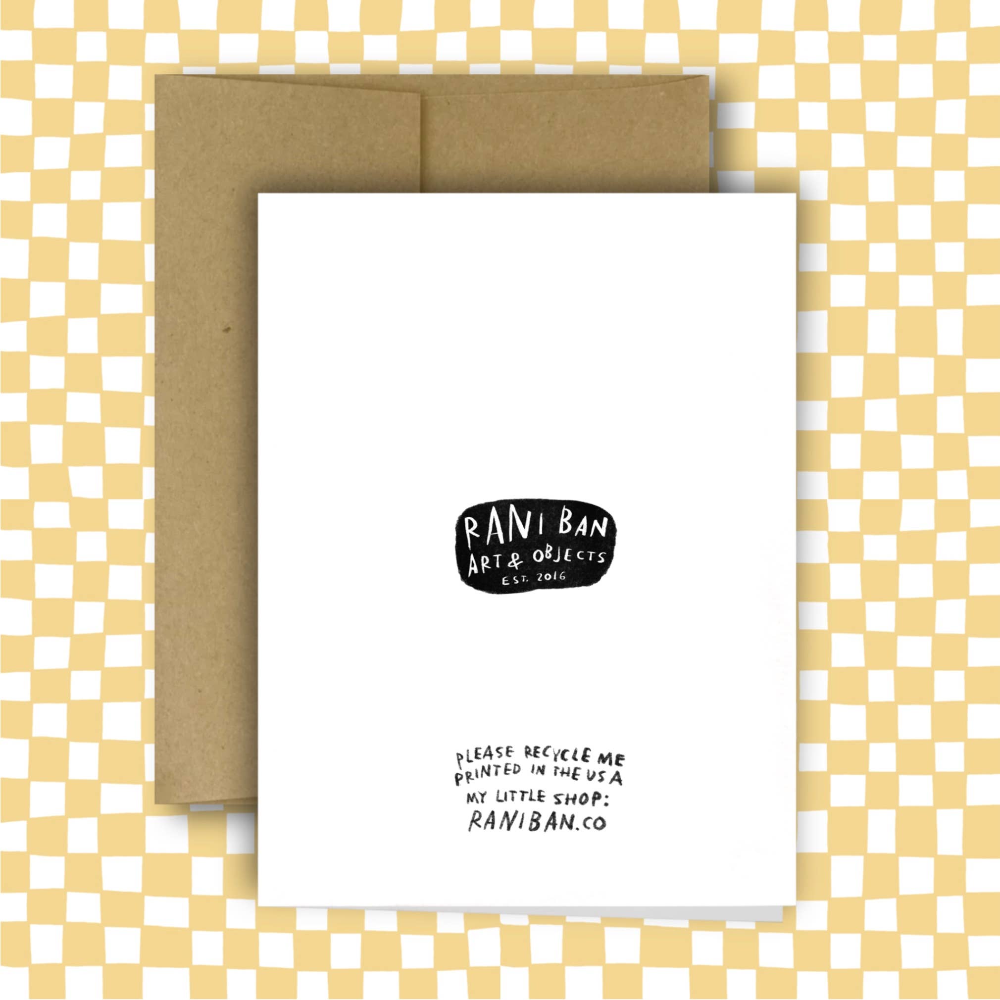 CUTE BUTT Greeting Card