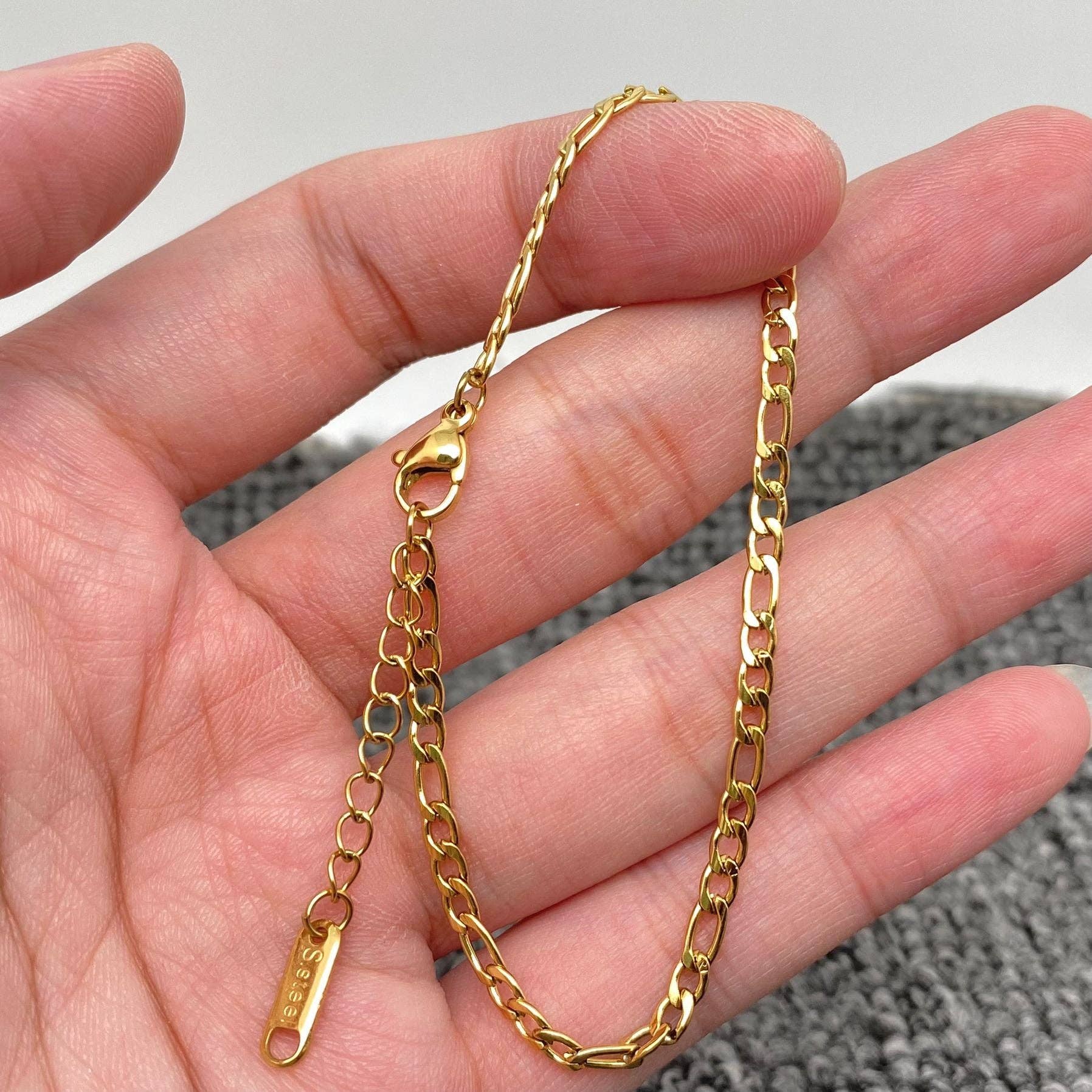 Multi Style 18K Golden SS bracelet Chain DIY Accessories-FGS: C