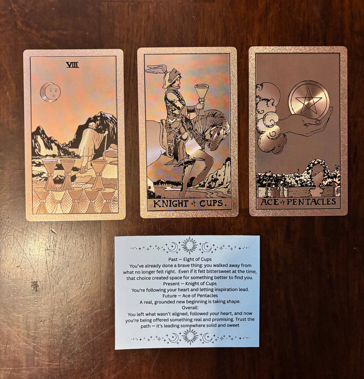Three Card Tarot Reading - Past, present, future