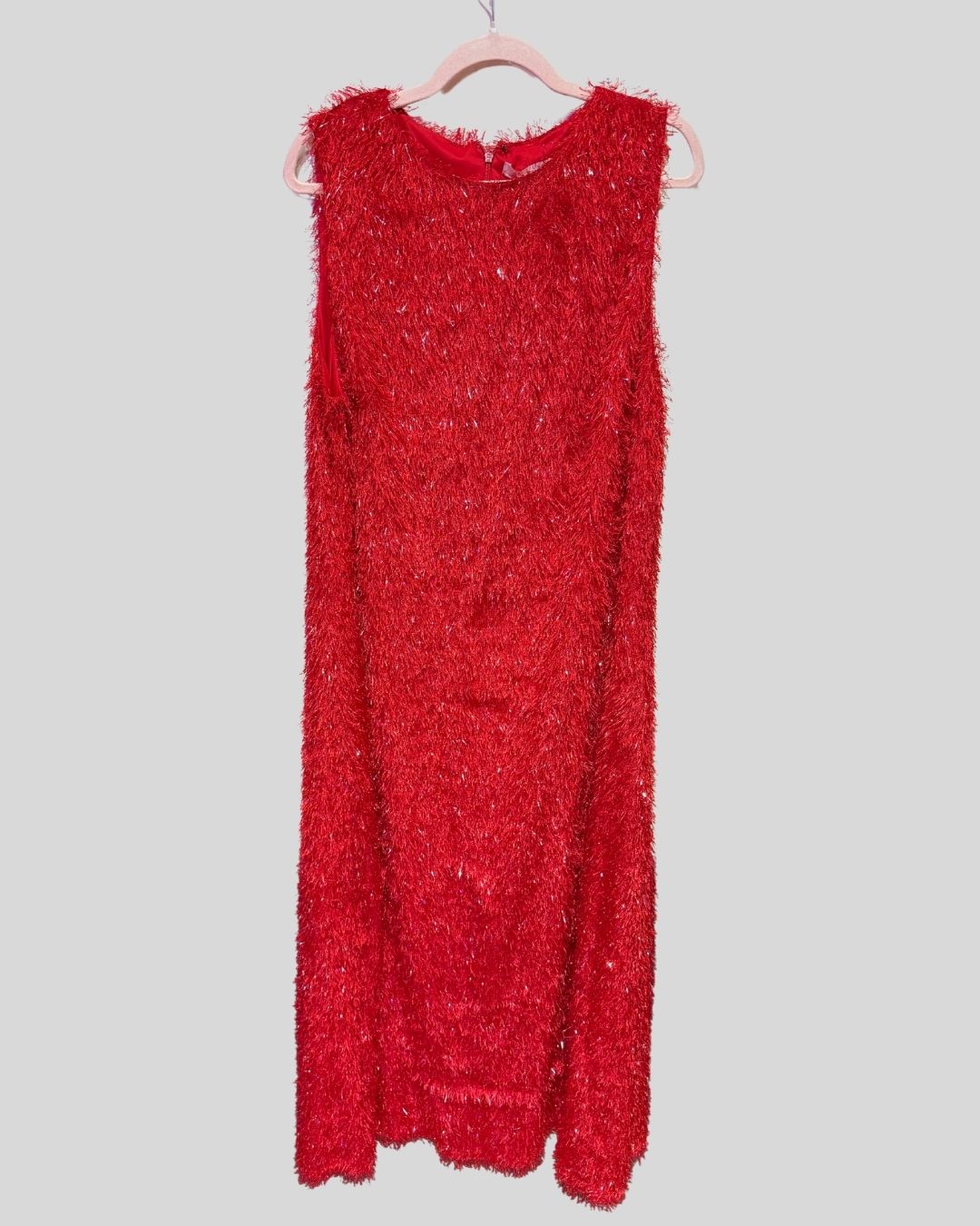 Hutch Red Tinsel Fuzzy Dress (1X)