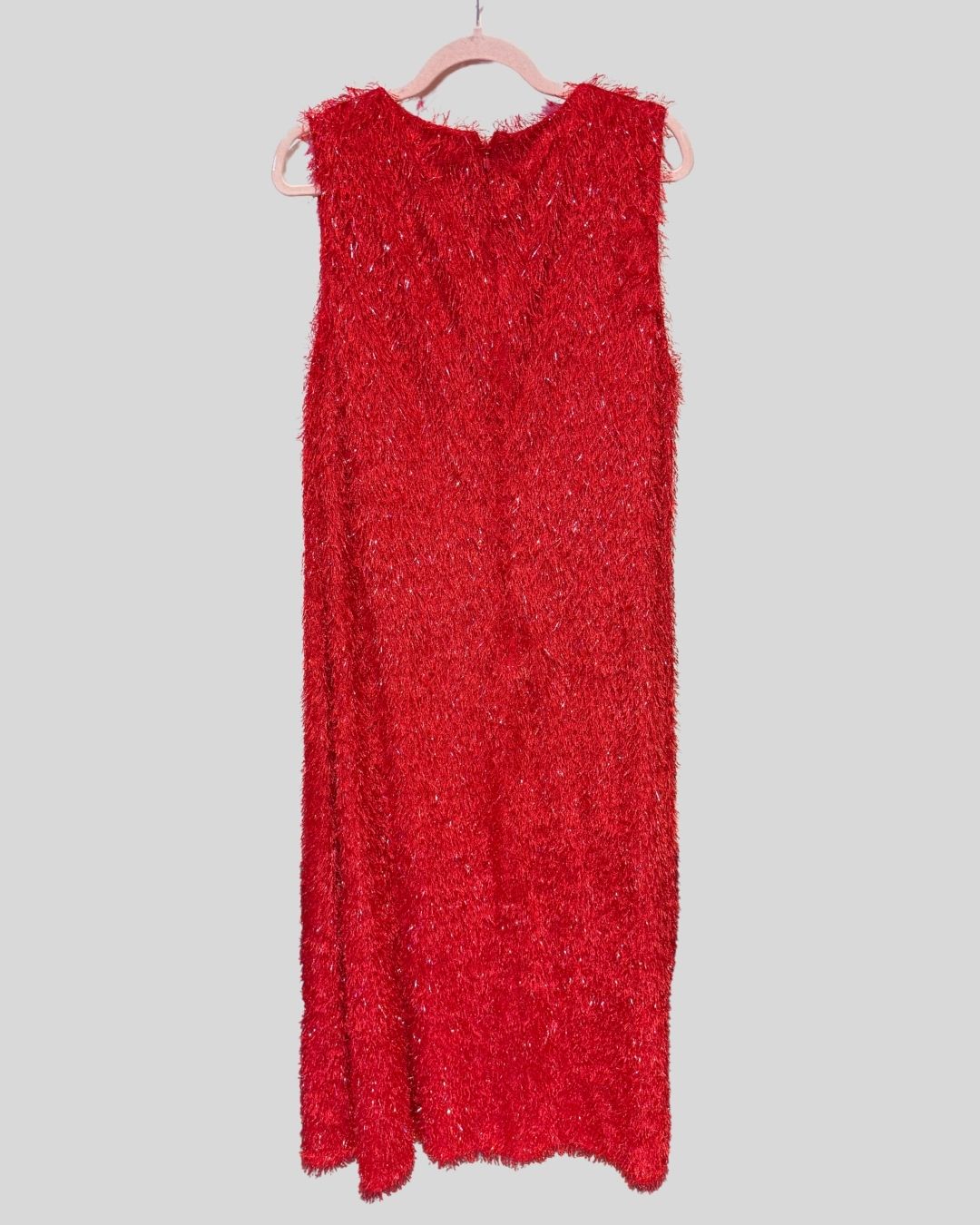 Hutch Red Tinsel Fuzzy Dress (1X)