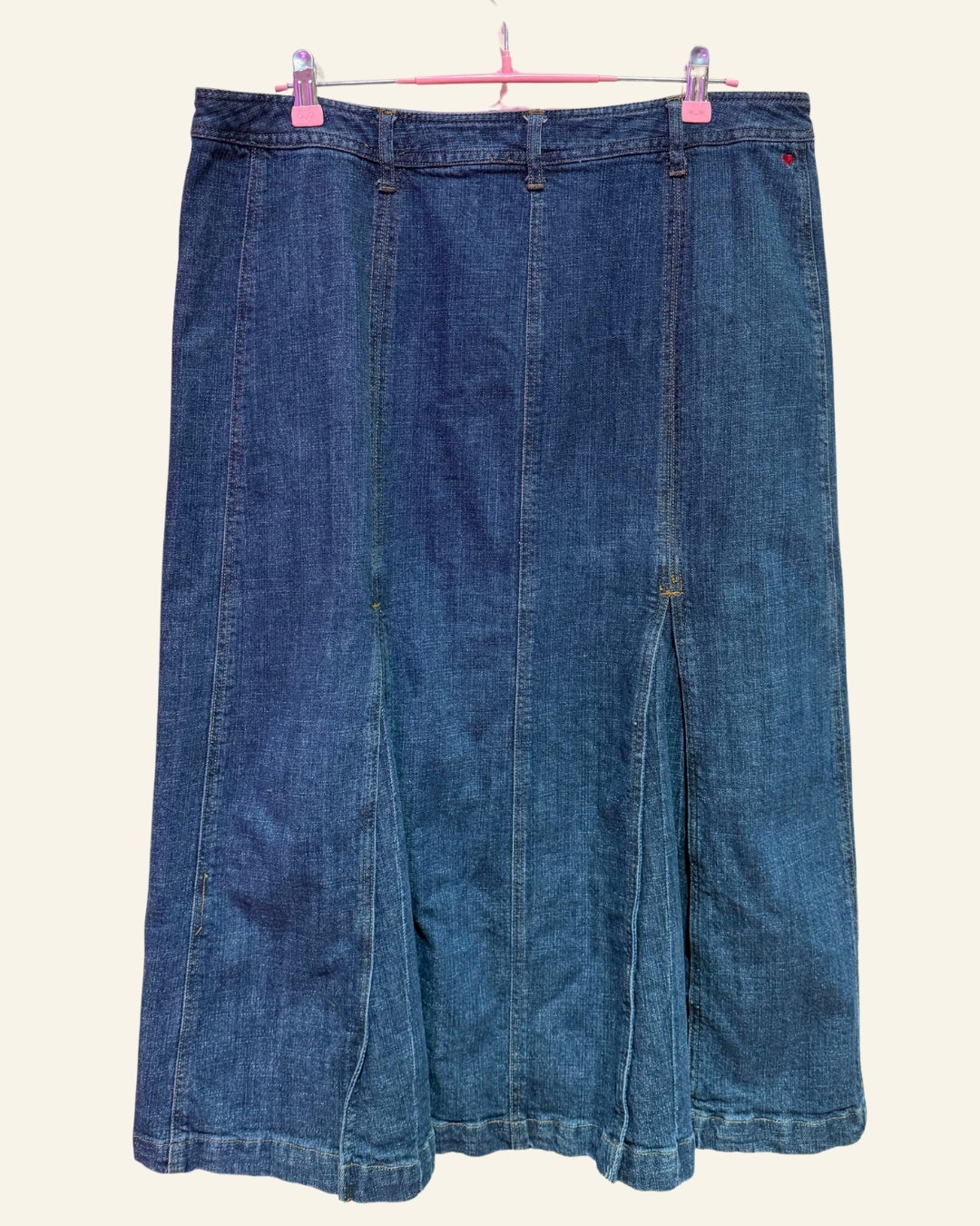 Vintage Denim 24/7 Denim Pleated Midi Skirt (16)