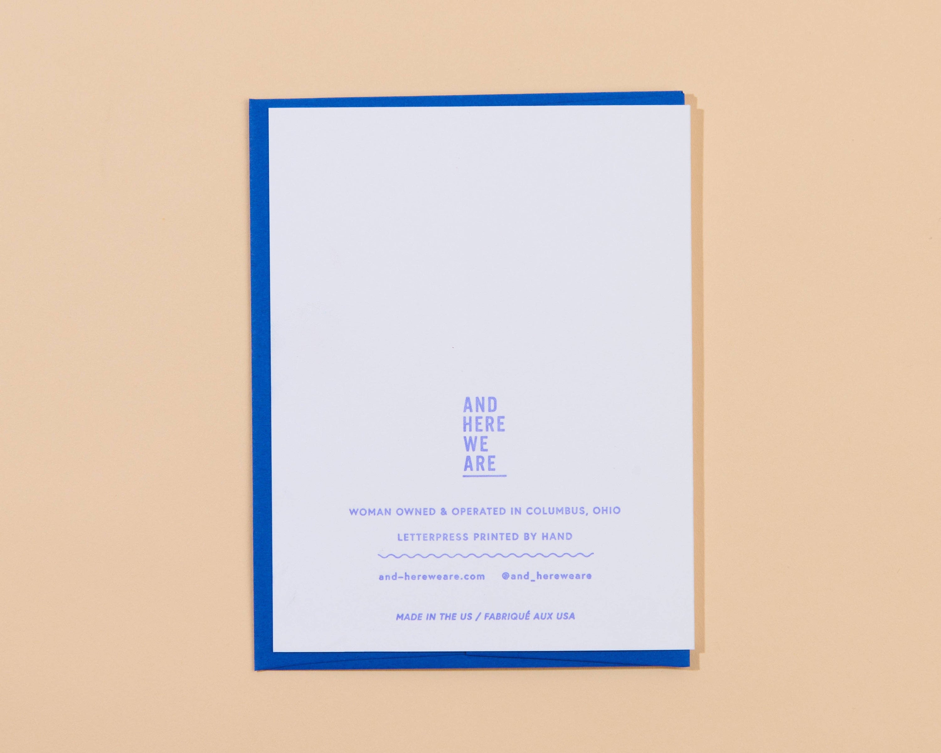 Couch Potatoes Love Letterpress Greeting Card