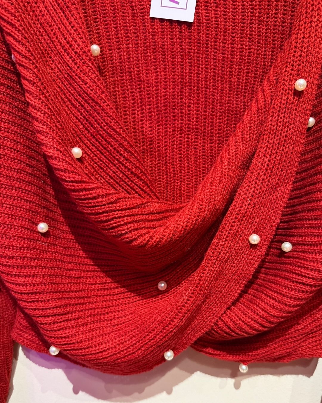 Shein Red Pearl Sweater (2X)
