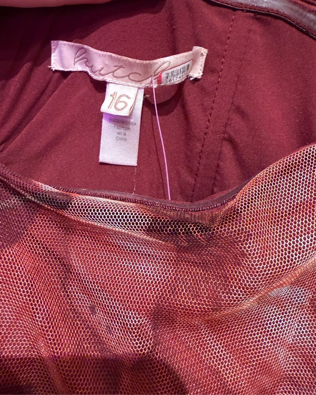 HUTCH red tulle tiered floral dress (16)