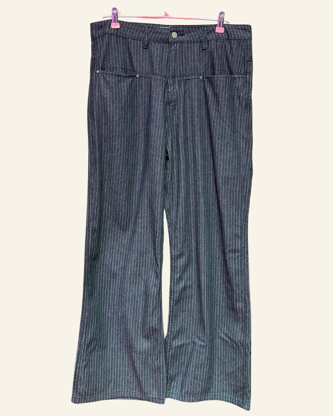 Endless High Waist Pinstripe Pants (2X Best Fit 12/14)