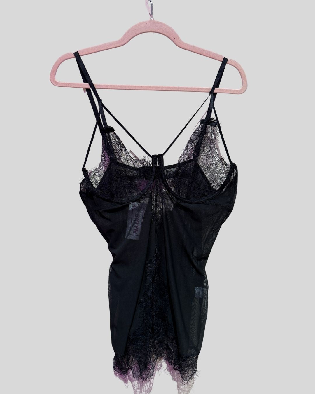 Unbranded Black Mesh Lingerie Top Bustier (FITS 2X)