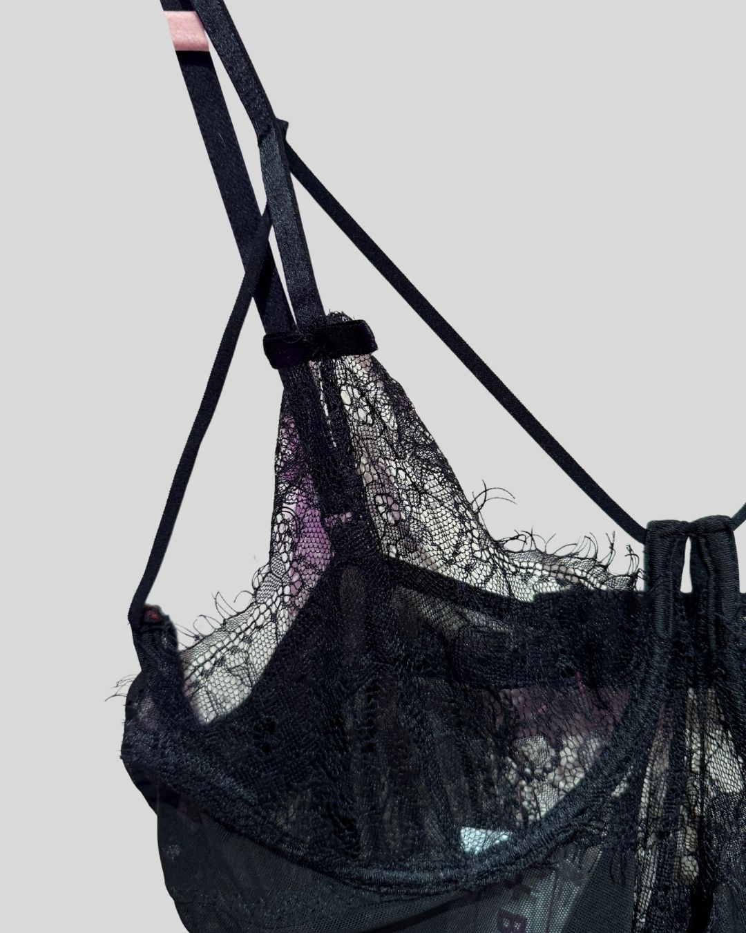 Unbranded Black Mesh Lingerie Top Bustier (FITS 2X)