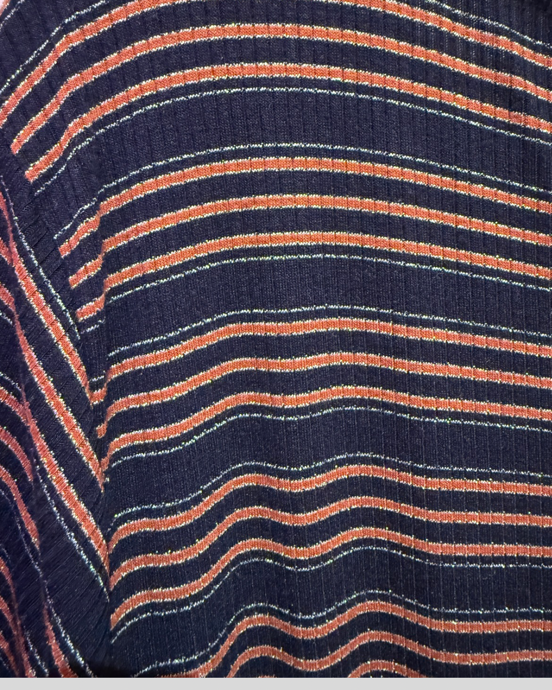 Lane Bryant Navy Sparkle Striped Dress (26/28)