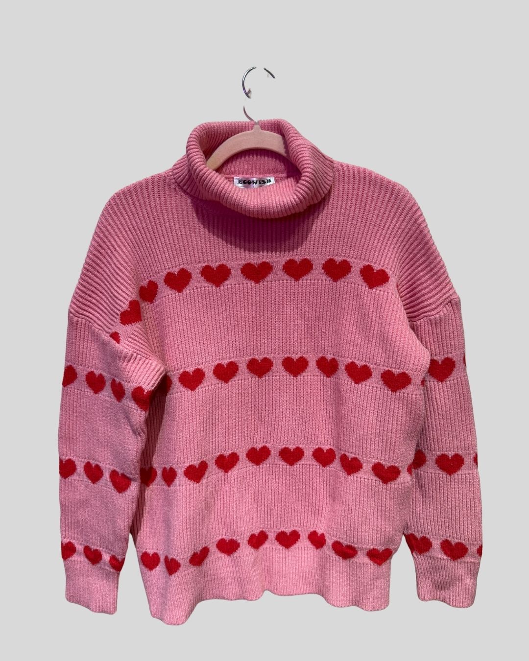Ecowish Pink Heart Sweater (L)