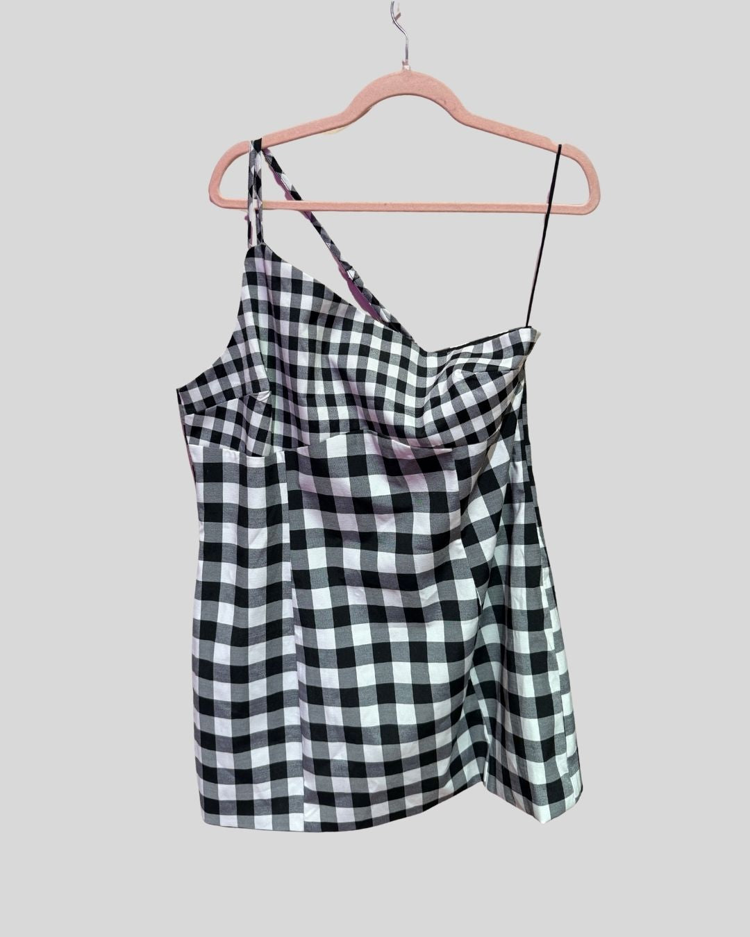 Nasty Gal NWT Black White Gingham Mini Dress (14)