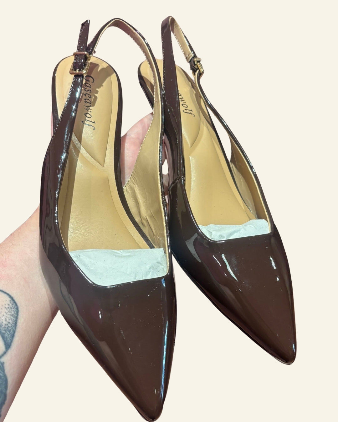 Gaseawolf Slingback Patent Leather Kitten Heel (11)