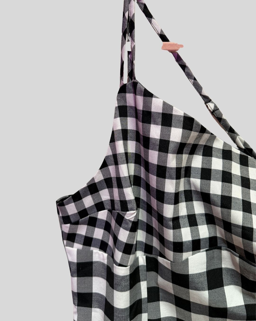 Nasty Gal NWT Black White Gingham Mini Dress (14)