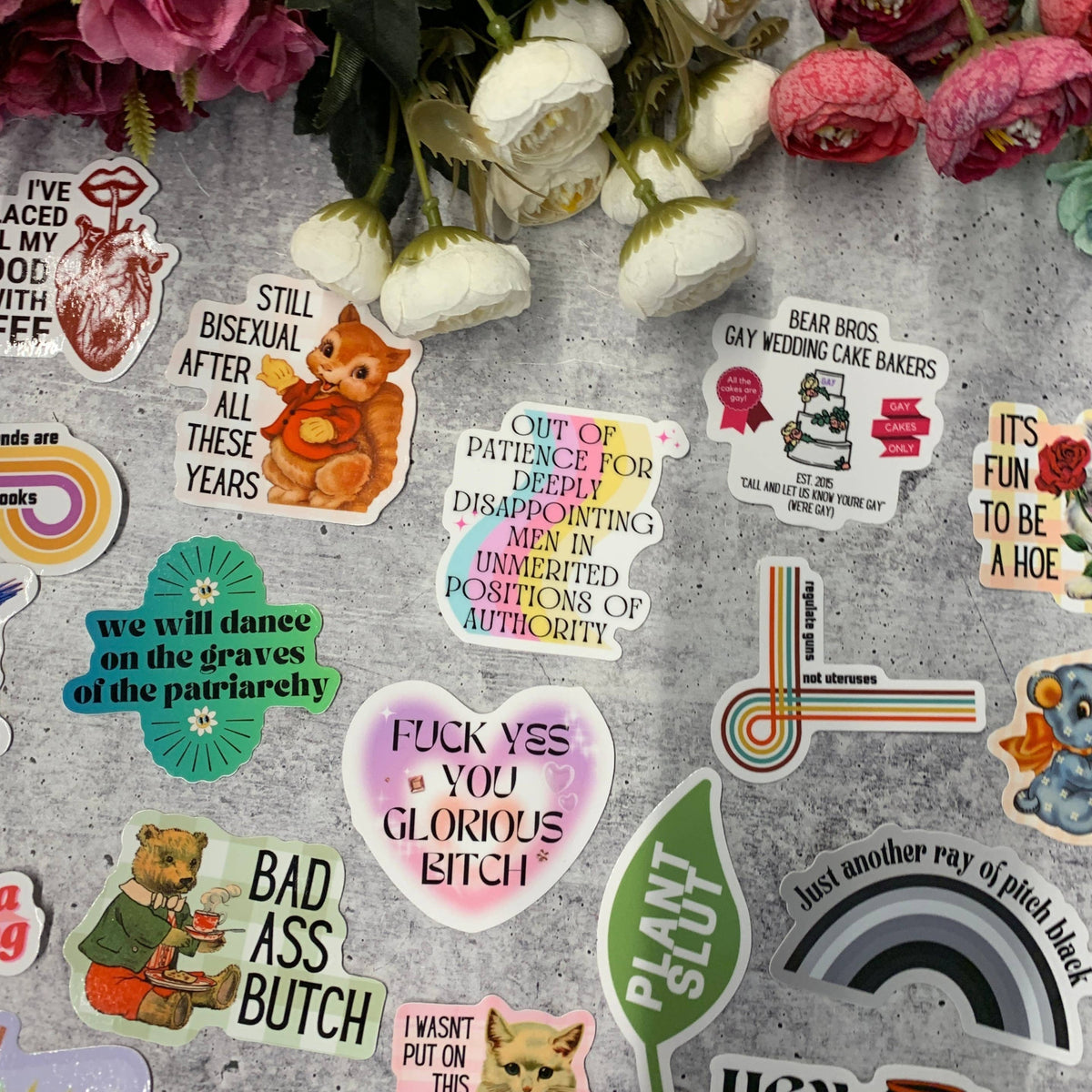 Out Of Patience For Deeply Disappointing Men Vinyl Sticker