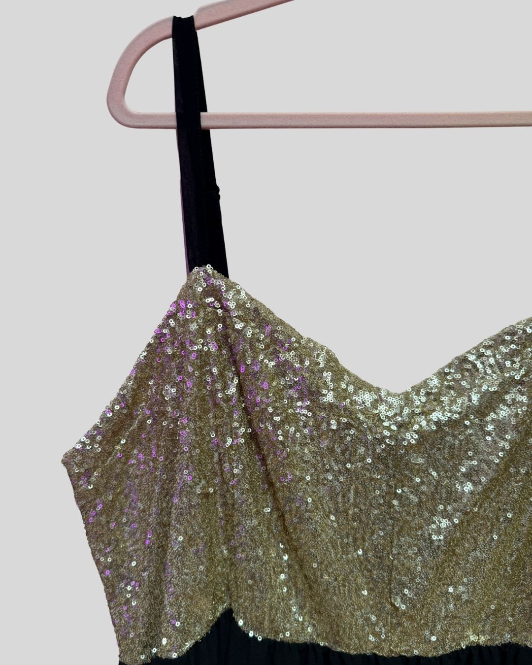 Torrid Gold Sequin and Black Mini Dress (26)