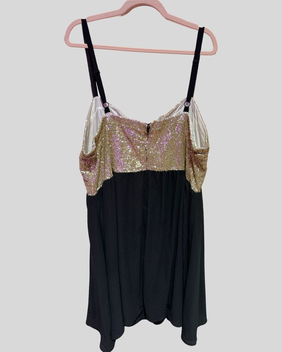 Torrid Gold Sequin and Black Mini Dress (26)