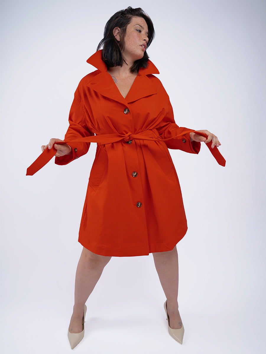 See Rose Go Poppy Red Brilliant Trench