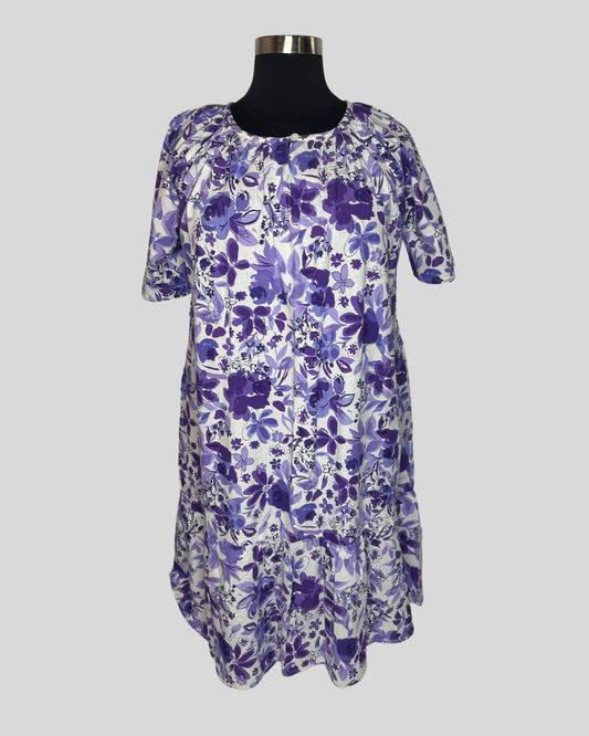 Vintage National Floral House Dress (1X)